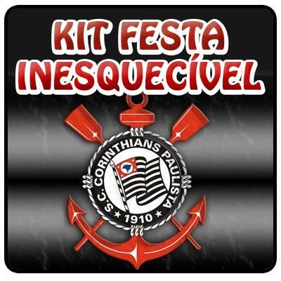 Kit Festa Inesquecível Corinthians para 16 pessoas